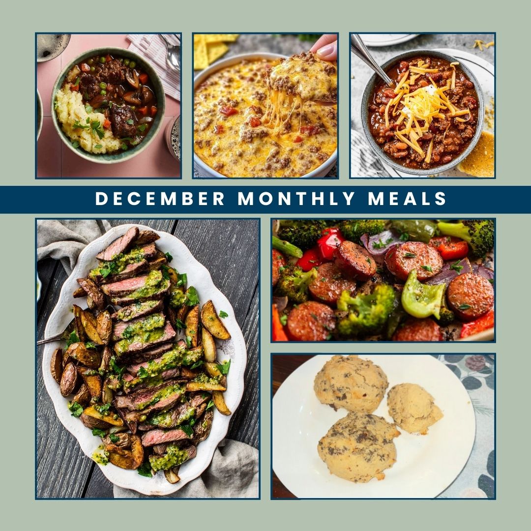 December Monthly Meal Box Recipes ~ Comfort Food, Crowd-Pleasers & Easy Holiday Dishes